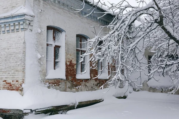 Архитектура зимой — стоковое фото