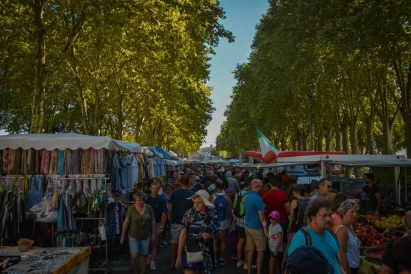 Markt Stad Amboise Frankrijk Augustus 2017 — Stockfoto