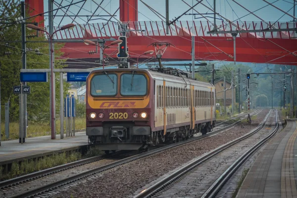 Mersch Dworca Kolejowego Luksemburgu Luksemburg Sierpnia 2017 — Zdjęcie stockowe