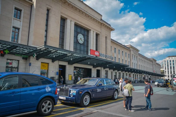 Kollektivtrafik Genève Schweiz — Stockfoto