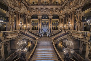 Eylül 2016 - Paris opera binasının merdiven