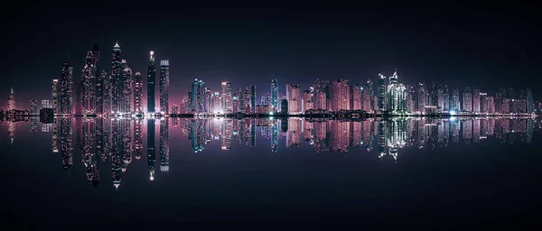 Dubai Marina reflexe — Stock fotografie