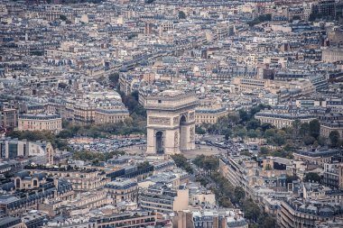 Arc De Triomphe Paris, havadan görünümü