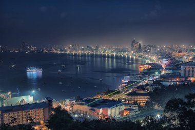 Pattaya city alacakaranlık