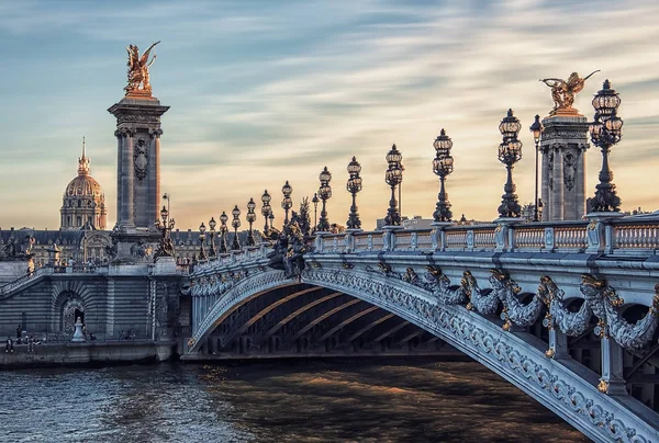 Ponte Alexandre III em Paris — Fotografia de Stock