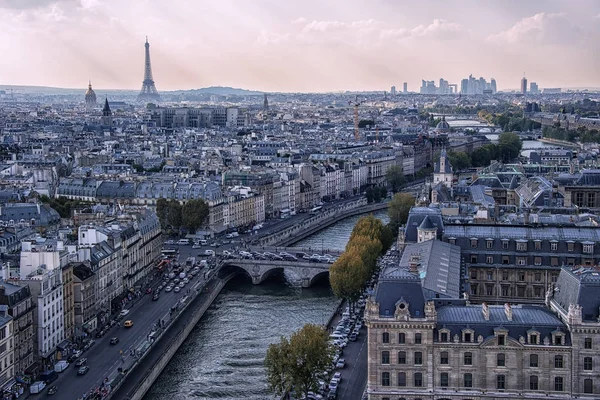 Paris Von Der Kathedrale Notre Dame Aus Gesehen — Stockfoto