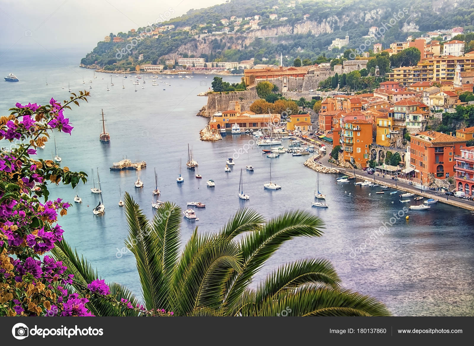 Villefranche Sur Mer Nice Monaco Stock Photo Image By C Manjik 180137860