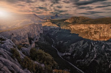 Castellane Provence yakınındaki Verdon Kanyonu