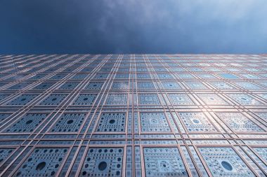 Paris'teki Institut du Monde Arabe cephe