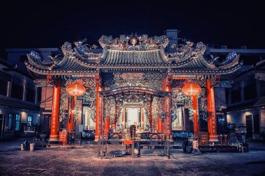 Chinesischer Tapınağı, Chinatown bölgesinde, Bangkok