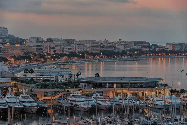 Cannes Sunrise Viewed Suquet — Stock Photo, Image