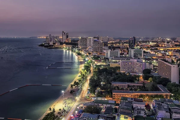 Pattaya Şehir Yüksek Qədər Görüntülendi — Stok fotoğraf