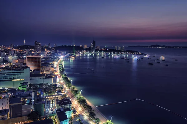 Pattaya City Nézett Ból Magas Akár — Stock Fotó