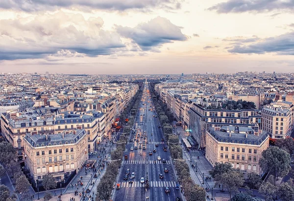 Champs Elysee Avenue Parijs — Stockfoto