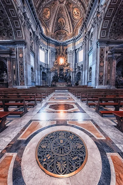 September 2017 Rome Binnen Peter Basiliek Stad Van Vaticaan — Stockfoto