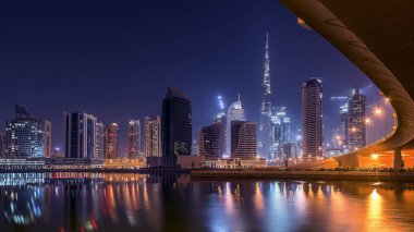 Dubai cityscape akşam UAE