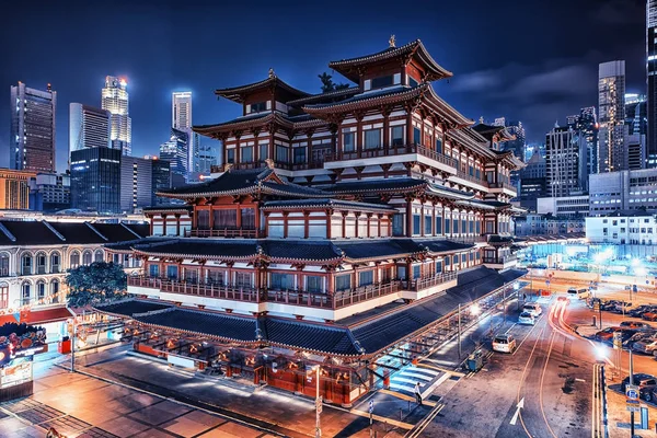 Buddha Tooth Relic Temple Museum Chinatown Singapore — Foto Stock