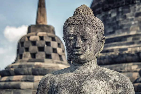 Borobudur Buddhistisches Monument Zentraljava Indonesien — Stockfoto