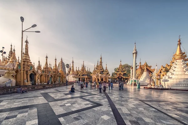 Shwedagon Pagoda Rangoon Yangon — Foto Stock
