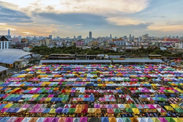 Train night market in Ratchadapisek, Bangkok