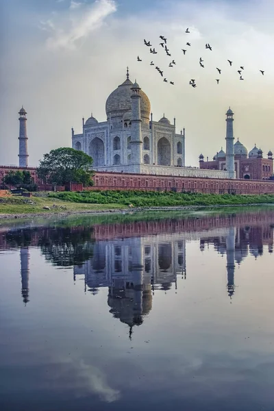Taj Mahal Por Noche Agra India — Foto de Stock