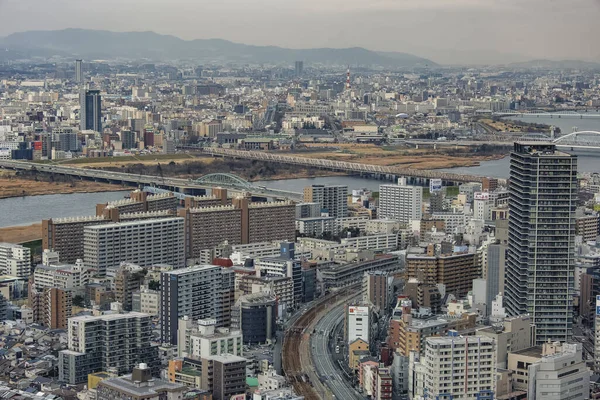 Osaka Stad Dagtid — Stockfoto