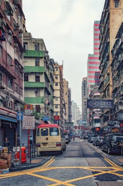 Hong Kong 'un Mongkok bölgesinde.