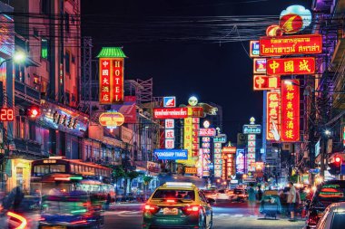 Çin Mahallesi, Bangkok 'ta Yoğun Yaowarat Yolu
