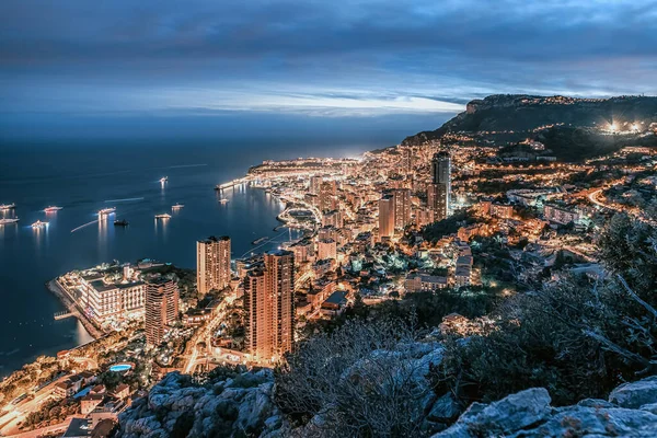Monaco French Riviera Evening — Stock Photo, Image