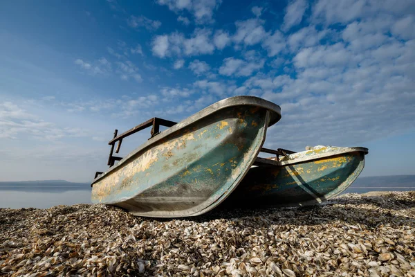 Vieux Bateau Pêche Sur Plage — Photo