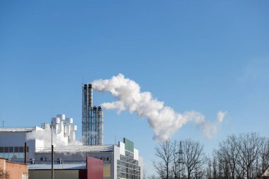 Şehirdeki elektrik santrali