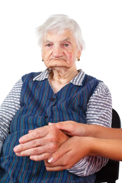 Φροντίδα ηλικιωμένων στο σπίτι — Φωτογραφία Αρχείου