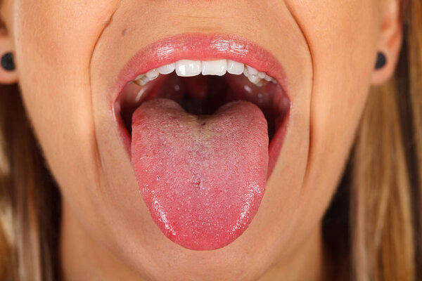 Woman's tongue
