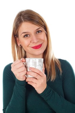 Bir soğuk kış gününde sıcak çay