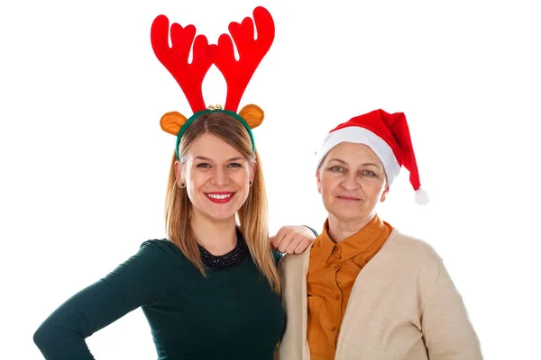 Navidad-tiempo con mamá — Foto de Stock