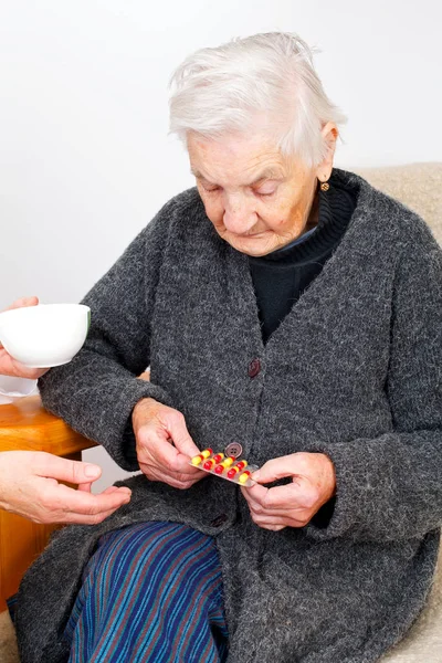 Ältere Frau in Therapie — Stockfoto