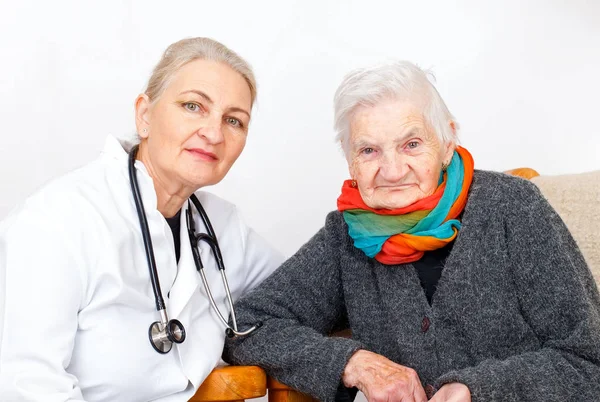 Donna anziana in terapia — Foto Stock