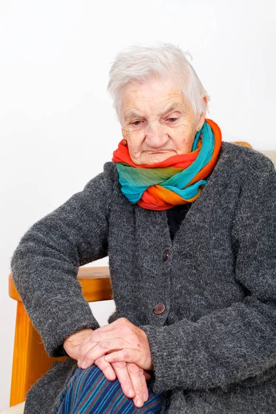 Elderly woman on therapy — Stock Photo, Image