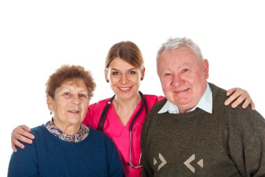 Çift onların Yardımcısı ile yaşlanma