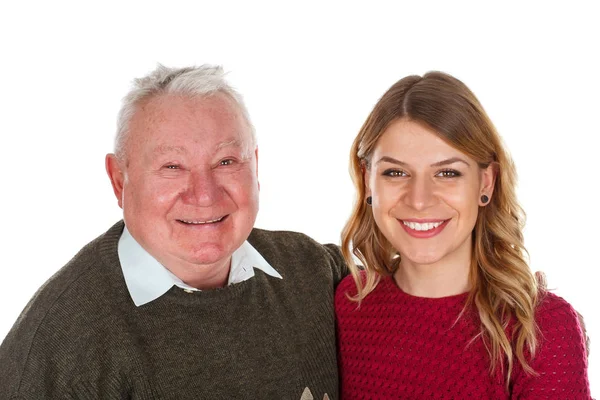 I love my grandfather — Stock Photo, Image