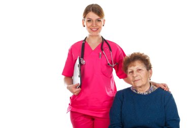Yaşlı kadın bakım