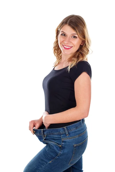 I am so happy for my weightloss — Stock Photo, Image
