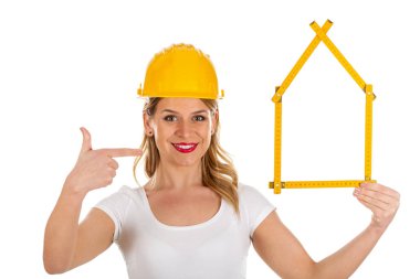 genç bir kadın mühendis