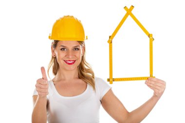 genç bir kadın mühendis