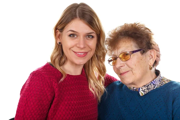 Pasar tiempo con la abuela — Foto de Stock