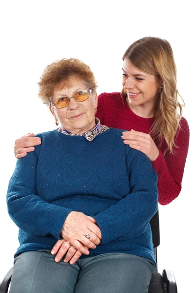 Elderly woman on therapy — Stock Photo, Image