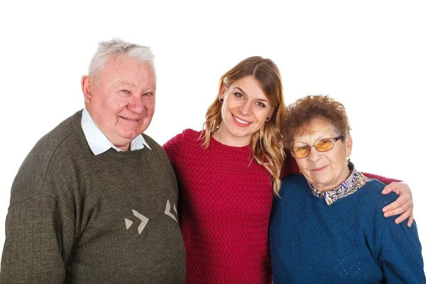 La familia feliz — Foto de Stock