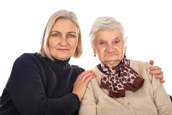Elderly woman  care — Stock Photo, Image