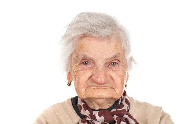 Retrato de mujer anciana — Foto de Stock