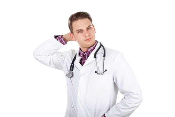 Young doctor being worried — Stock Photo, Image